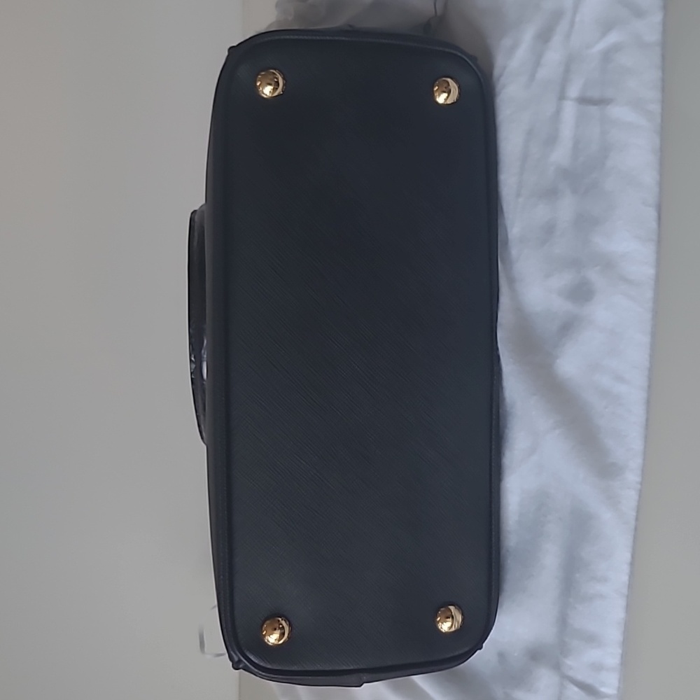 PRADA Crocodile Galleria Saffiano Leather Black Bag - Picture 17 of 17